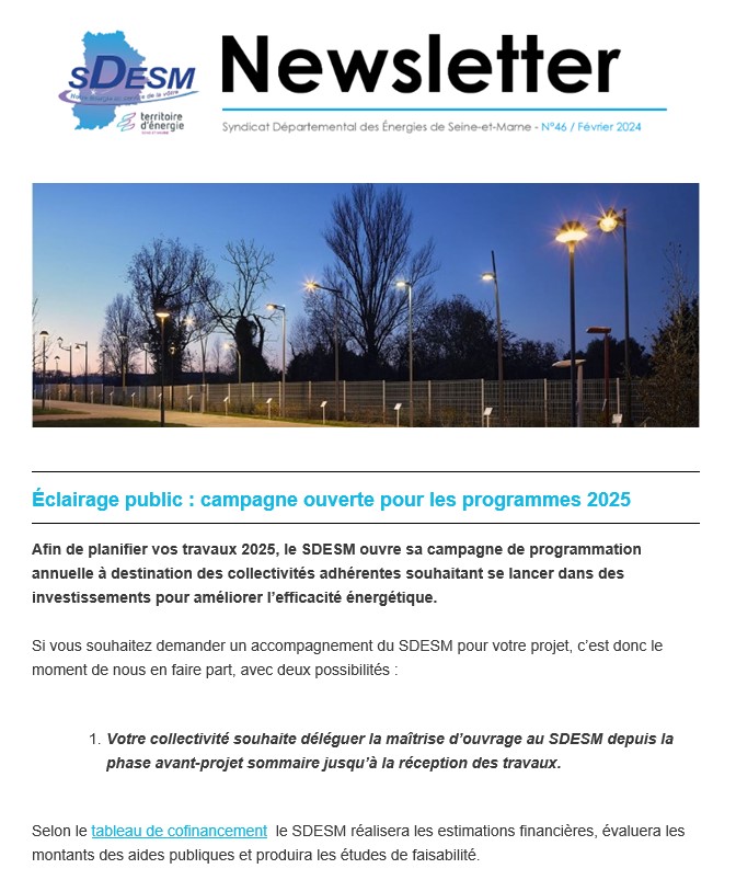 Newsletter n°46 - Février 2024