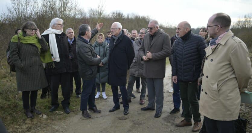 Inauguration du chantier de la centrale photovoltaïque de Boissise-la-Bertrand